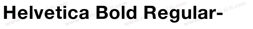 Helvetica Bold Regular字体转换